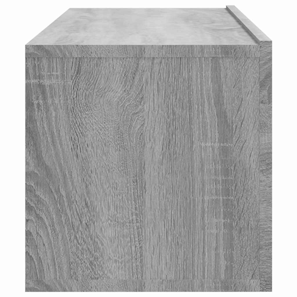 vidaXL 4 Piece Wall-mounted TV Cabinet Set Grey Sonoma 100x30x30 cm 6