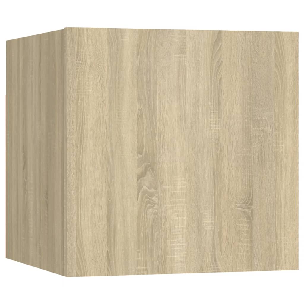vidaXL 8 Piece TV Cabinet Set Sonoma Oak Engineered Wood 6