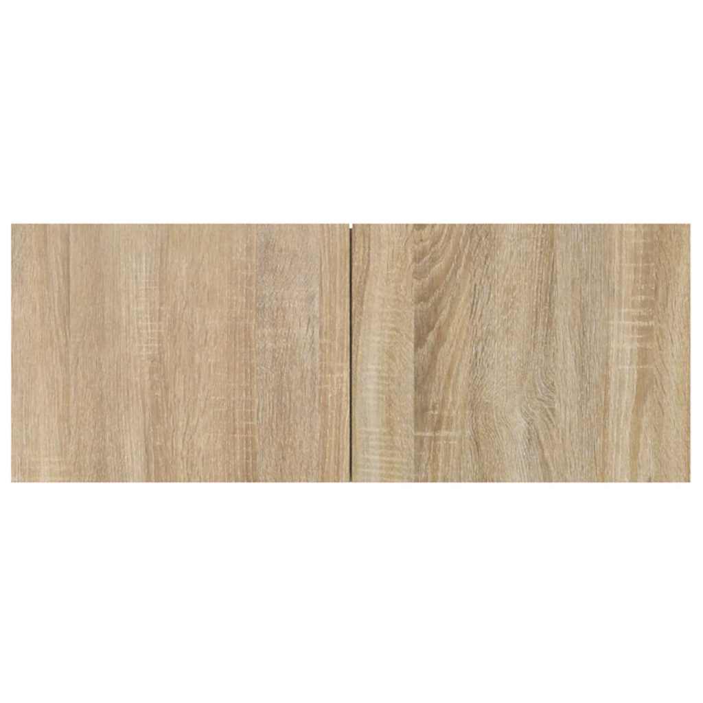 vidaXL 4 Piece TV Cabinet Set Sonoma Oak Engineered Wood 6