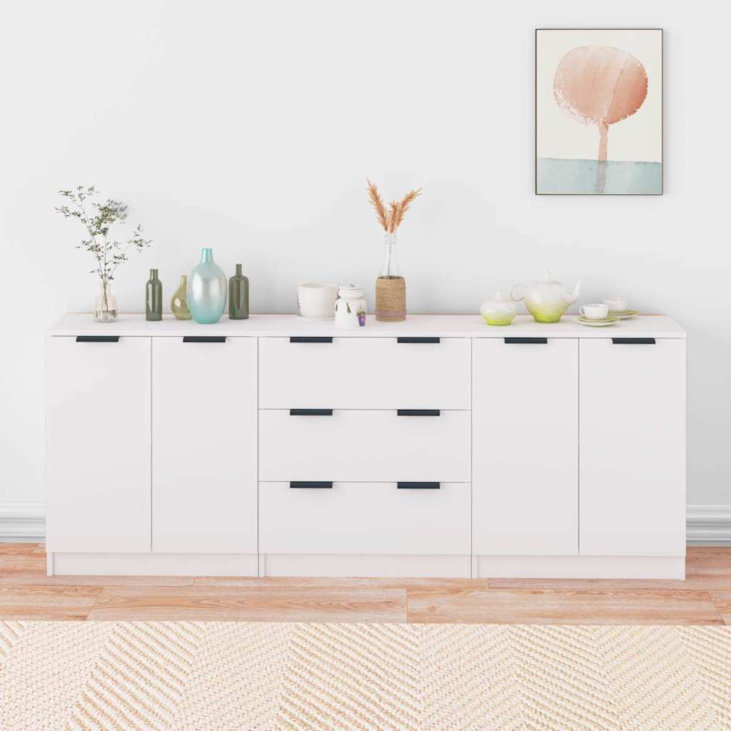 vidaXL 3 Piece Sideboards Engineered Wood