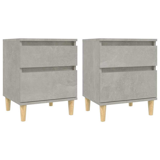 Bedside Cabinet 40x35x50 cm Concrete grey