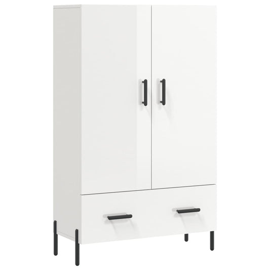 Highboard 69,5x31x115 cm Engineered Wood High gloss white