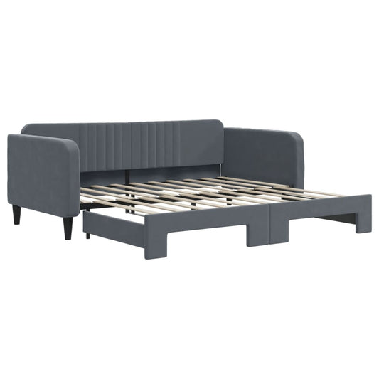 Daybed 90x190 cm Velvet With trundle