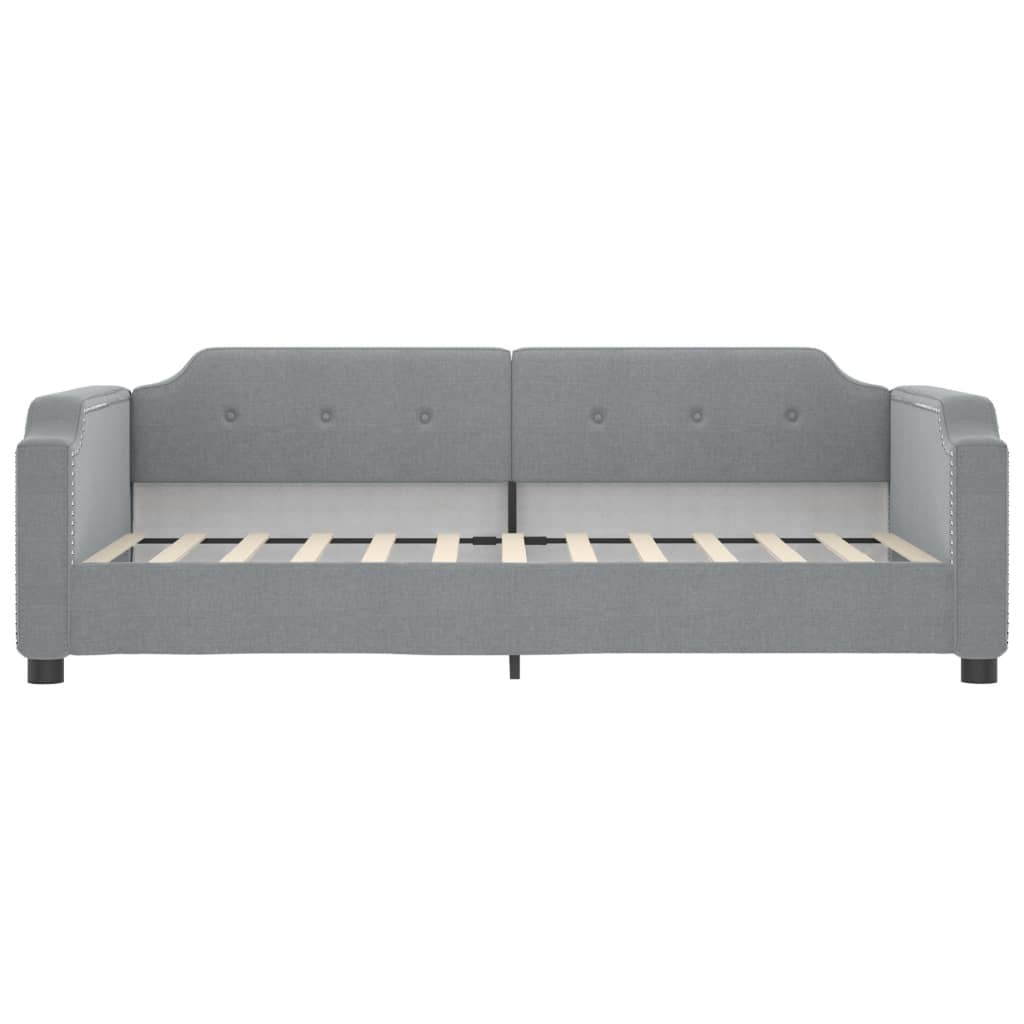 vidaXL Daybed with Trundle&Drawers Light Grey 90x190 cm 6