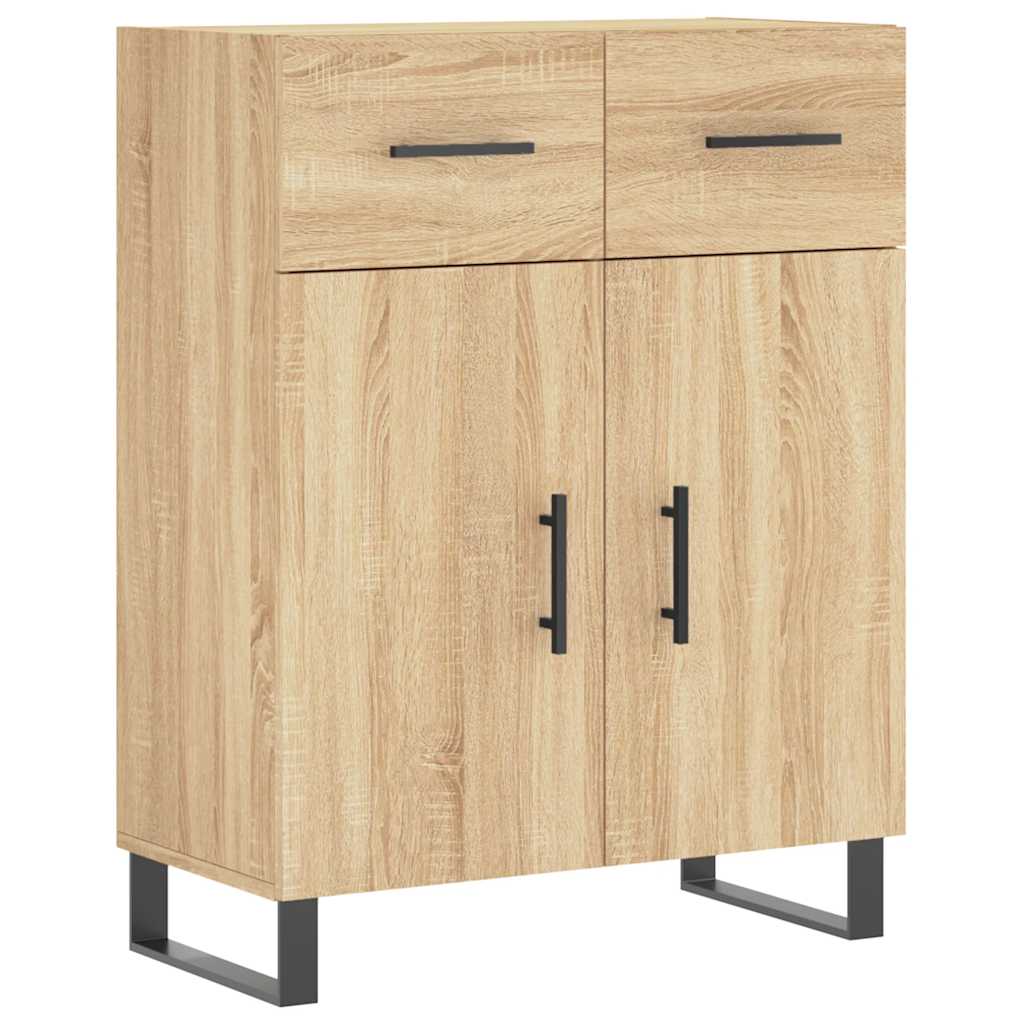 vidaXL Highboard Sonoma Oak 69,5x34x180 cm Engineered Wood 6