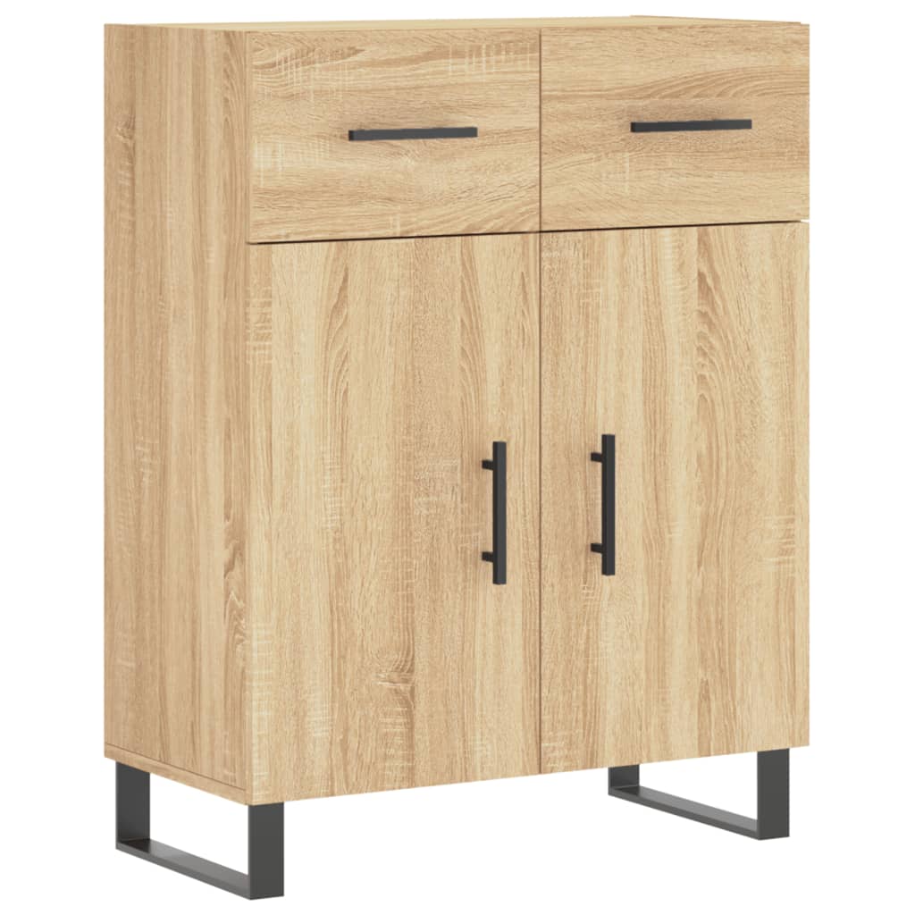 vidaXL Highboard Sonoma Oak 69,5x34x180 cm Engineered Wood 6