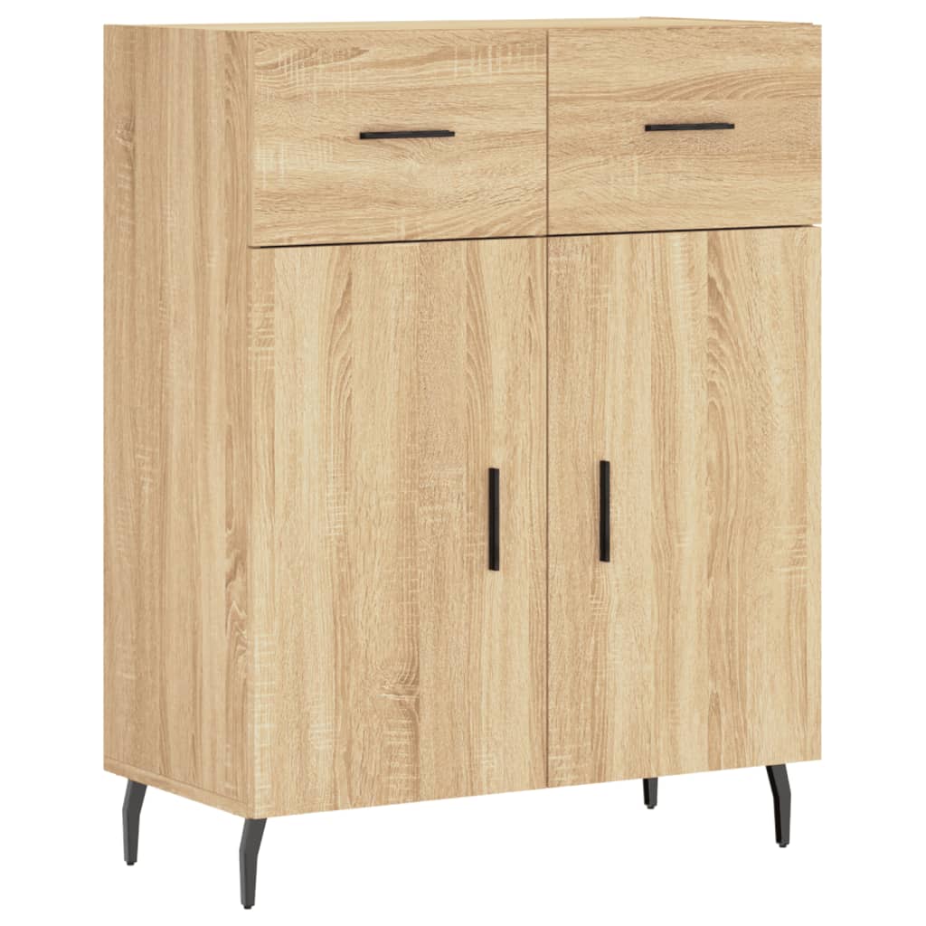 vidaXL Highboard Sonoma Oak 69,5x34x180 cm Engineered Wood 6