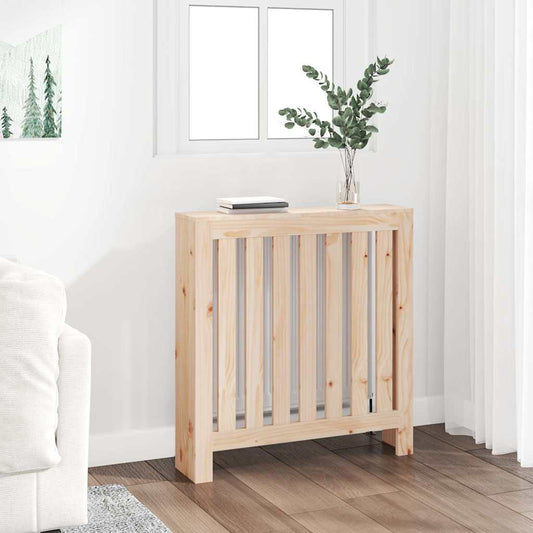 Radiator Cover Solid Wood Pine Depth 19 cm Natural 79.5 cm