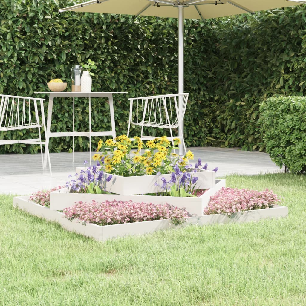 Planter Solid Wood Pine White pine 112 cm 112 cm
