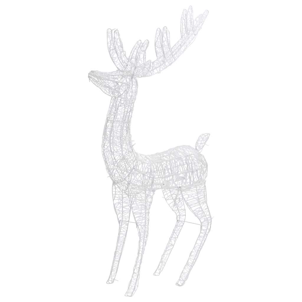 vidaXL XXL Acrylic Christmas Reindeers 250 LED 2 pcs 180 cm Warm White 6