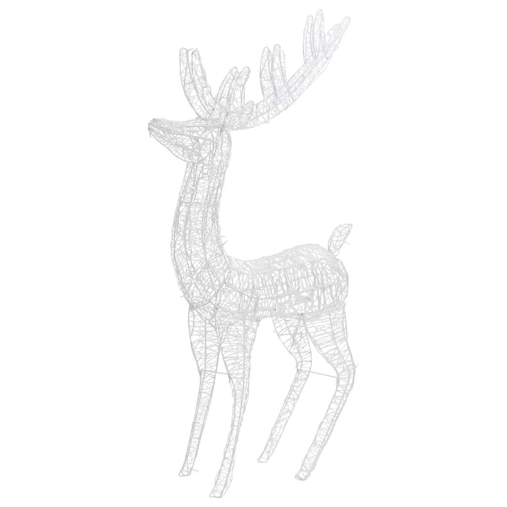 vidaXL XXL Acrylic Christmas Reindeers 250 LED 2 pcs 180 cm Blue 6