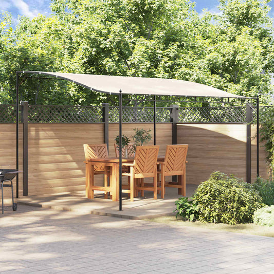 Canopy 4x3 m 180 g/m² Fabric and Steel Cream