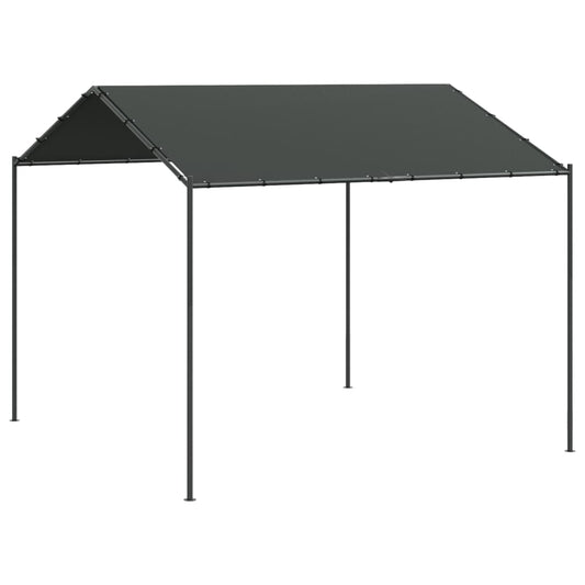 vidaXL Canopy Tent Anthracite 4x4 m Steel and Fabric 2