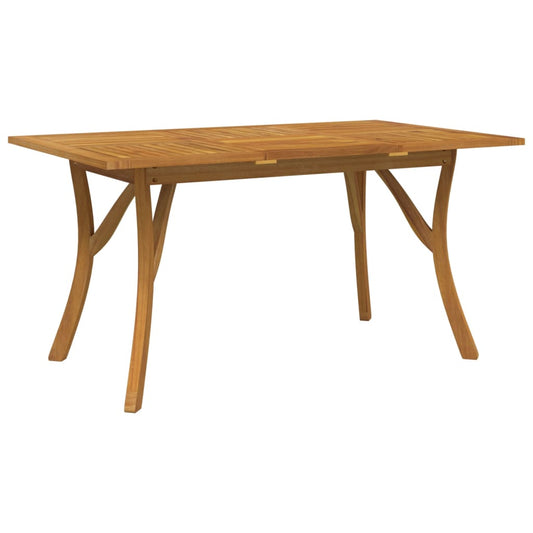 vidaXL Garden Table 150x90x75 cm Solid Wood Acacia 2