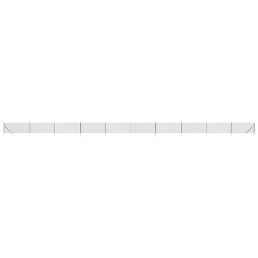 vidaXL Chain Link Fence with Spike Anchors Anthracite 1x25 m 2