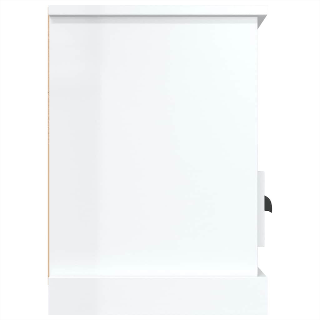 TV Cabinet 100x35x50 cm Engineered Wood High gloss white