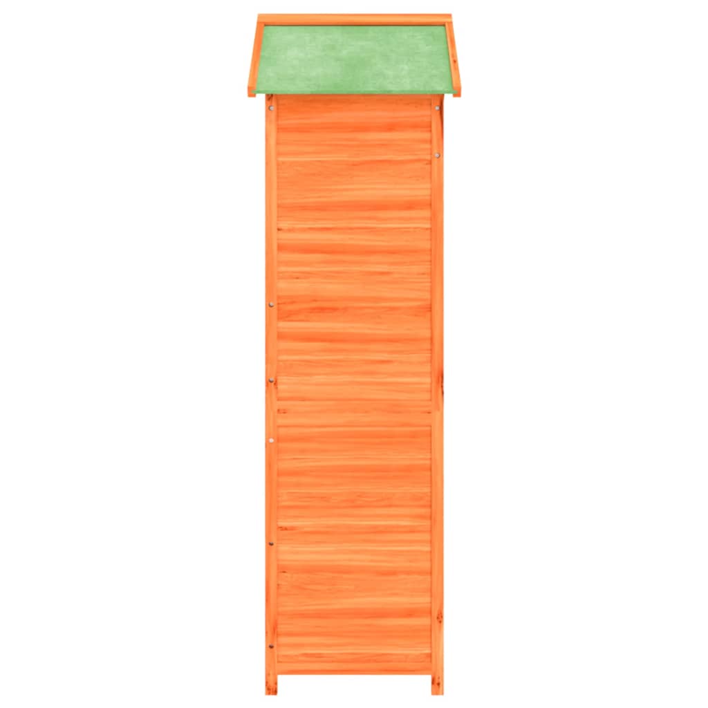 vidaXL Garden Tool Shed Brown 120x53.5x170 cm Solid Wood Pine 6