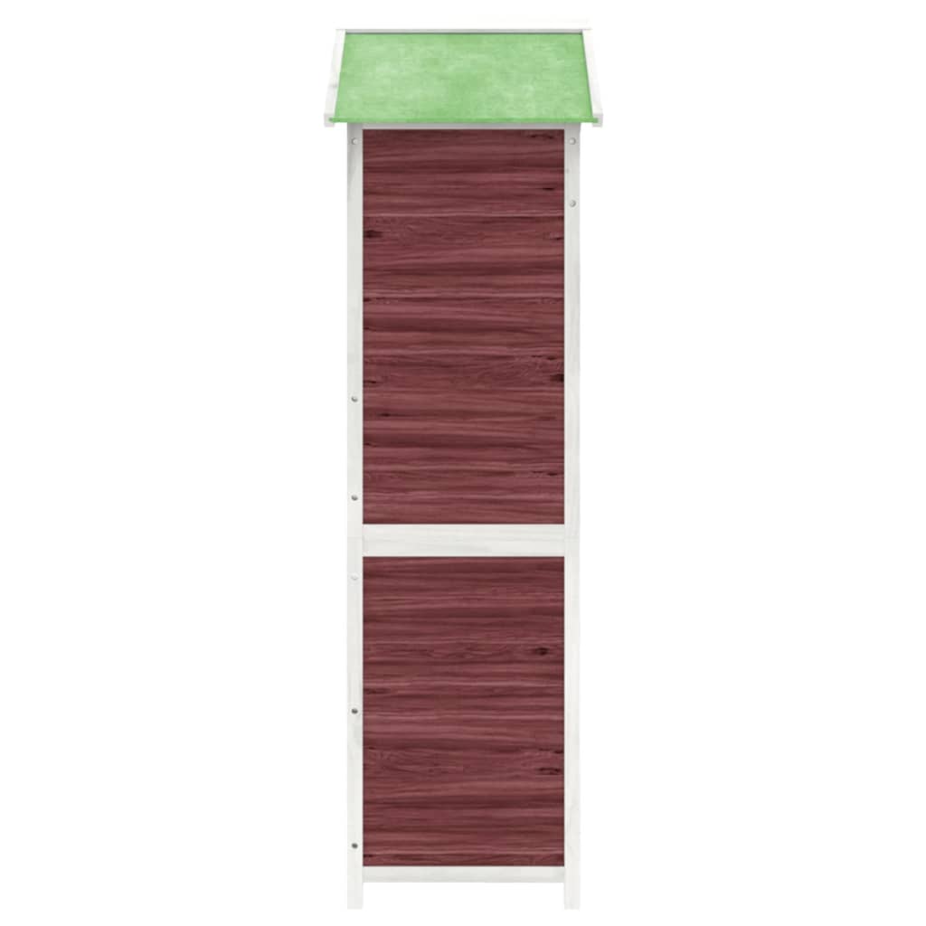 vidaXL Garden Tool Shed Mocha 120x53,5x170 cm Solid Wood Pine 6