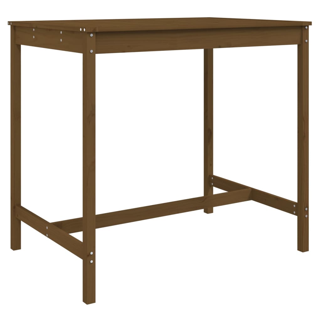 vidaXL 5 Piece Garden Bar Set Honey Brown Solid Wood Pine 6