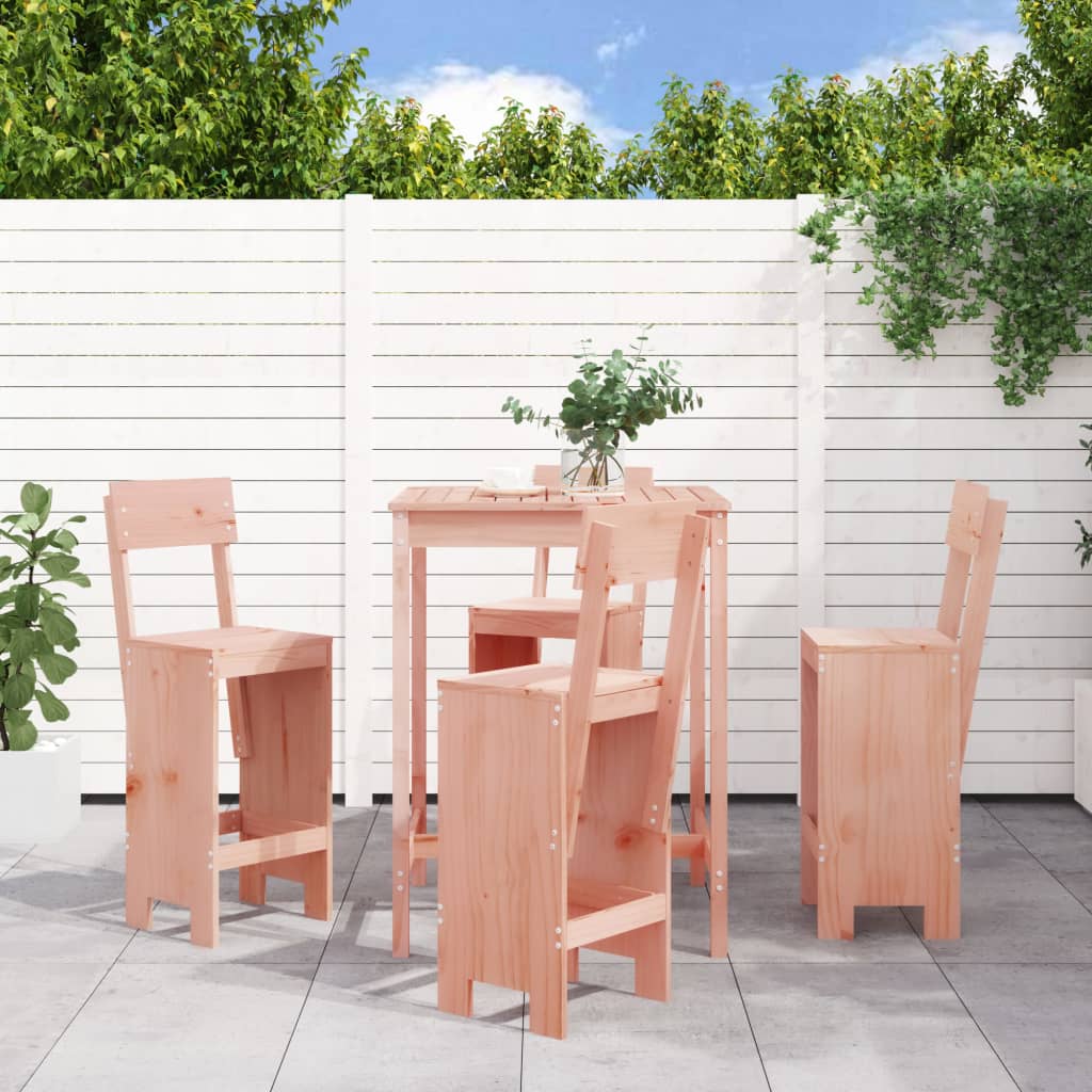 vidaXL 5 Piece Garden Bar Set Solid Wood Pine
