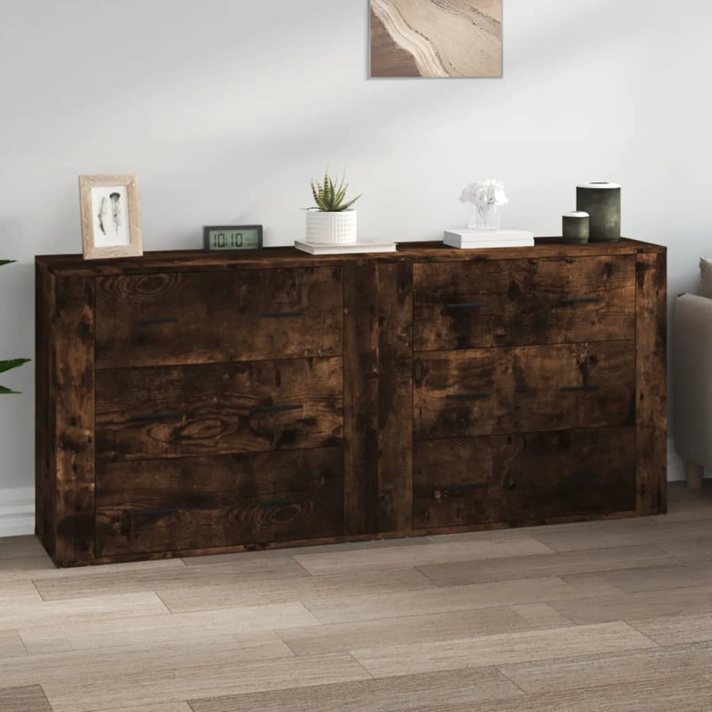 vidaXL Sideboards 2 pcs Engineered Wood