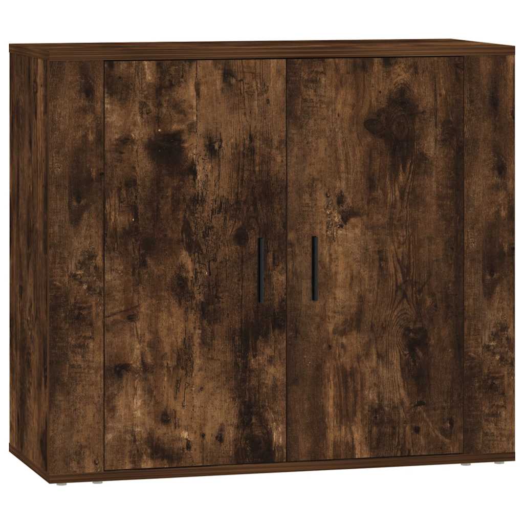 vidaXL Sideboards 3 pcs Smoked Oak Engineered Wood 6