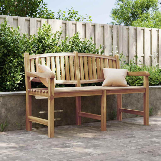 Garden Bench Solid Teak Wood 149.5 cm 90 cm 60 cm