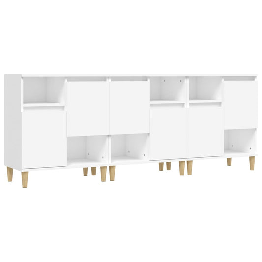 vidaXL Sideboards 3 pcs White 60x35x70 cm Engineered Wood 2