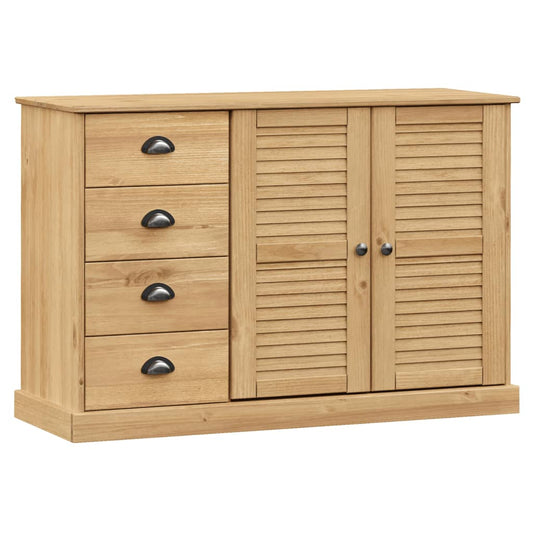 vidaXL Sideboard with Drawers VIGO 113x40x75 cm Solid Wood Pine 2