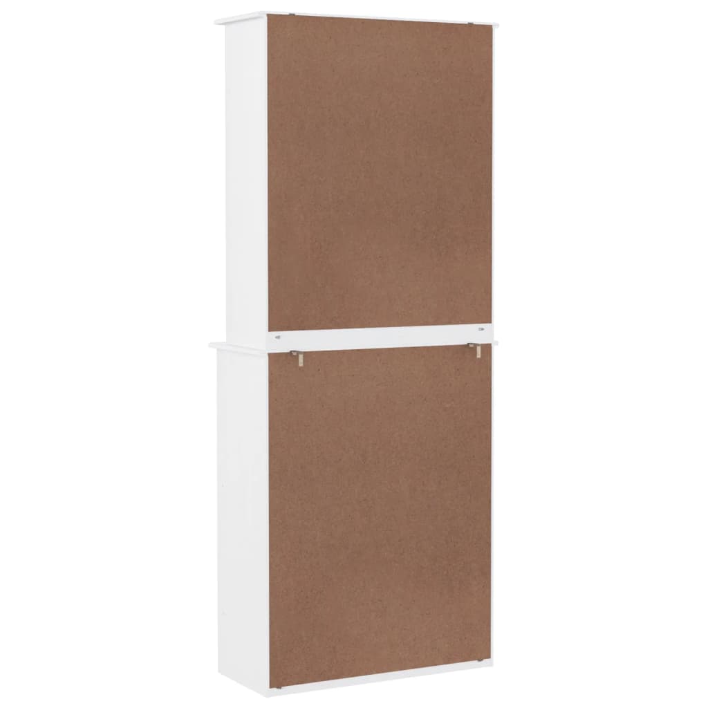 vidaXL Highboard "ALTA" White 77x35x188cm Solid Wood Pine 6