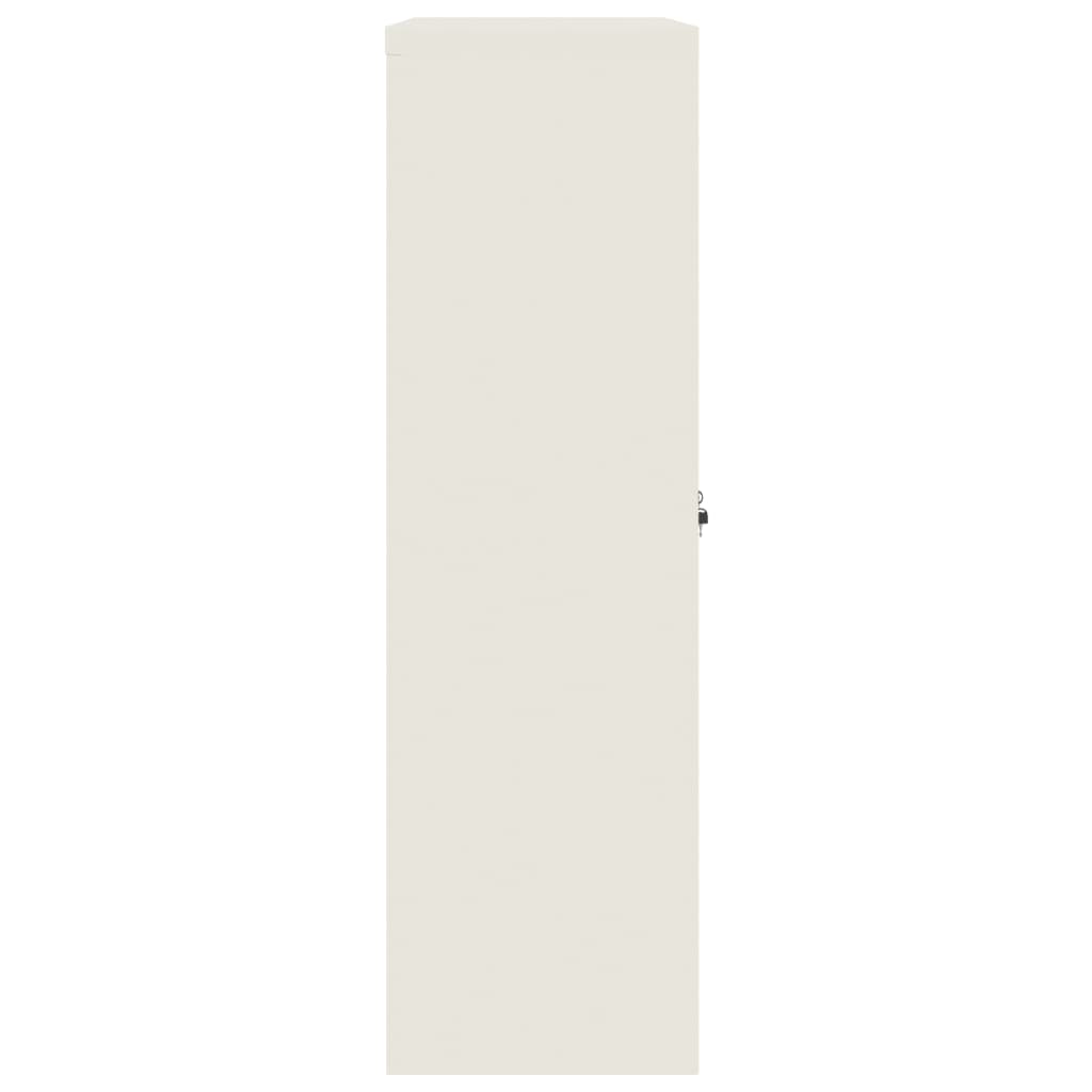 vidaXL File Cabinet White 90x40x140 cm Steel 6