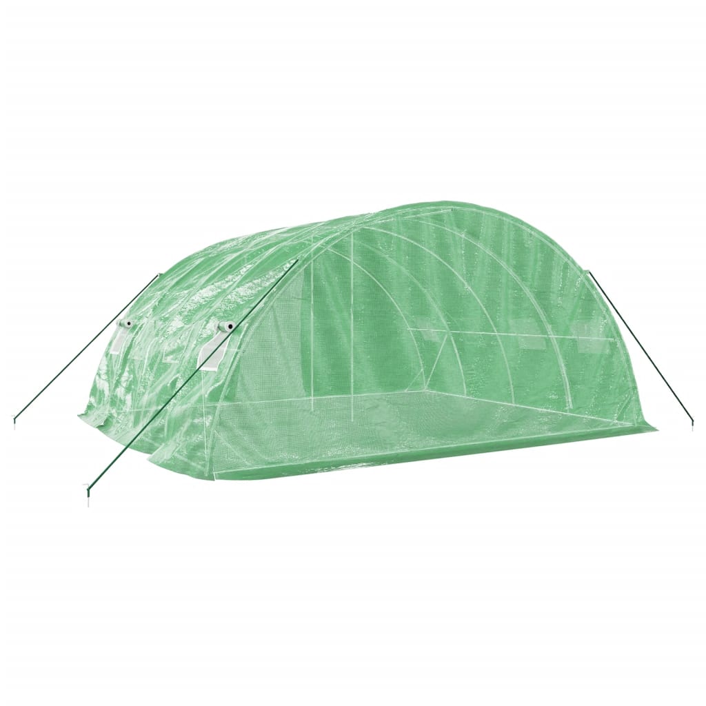 vidaXL Greenhouse with Steel Frame Green 20 m² 5x4x2.3 m 6