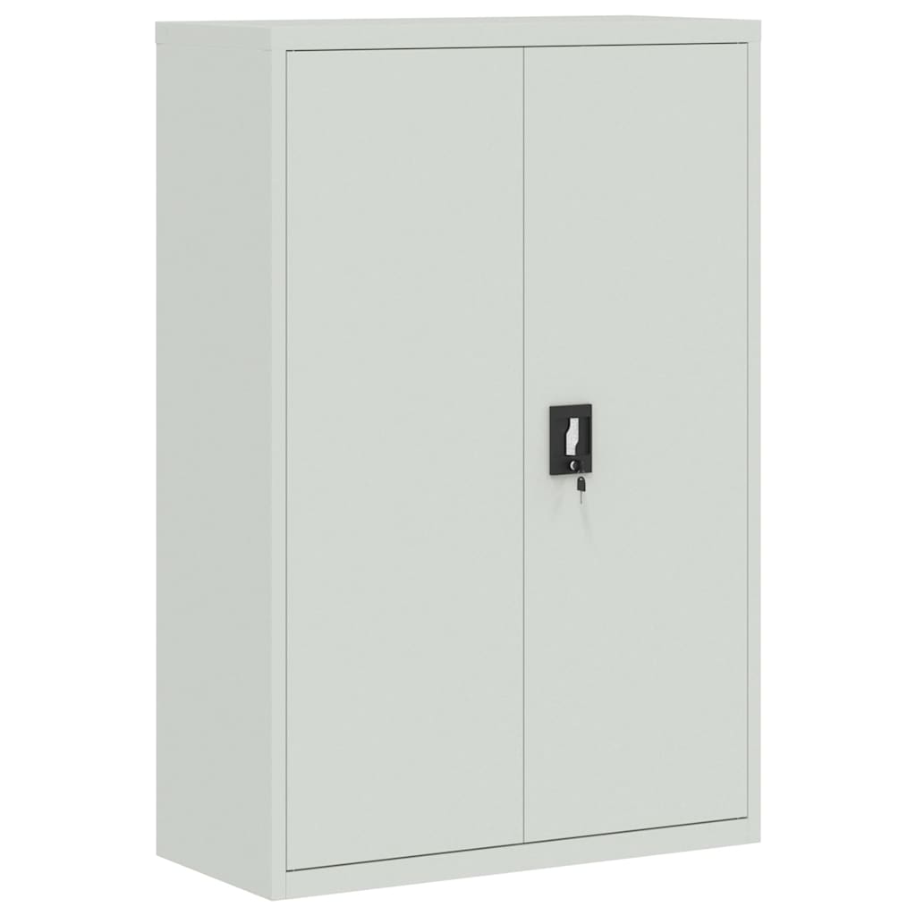 vidaXL File Cabinet Light Grey 90x40x180 cm Steel 6