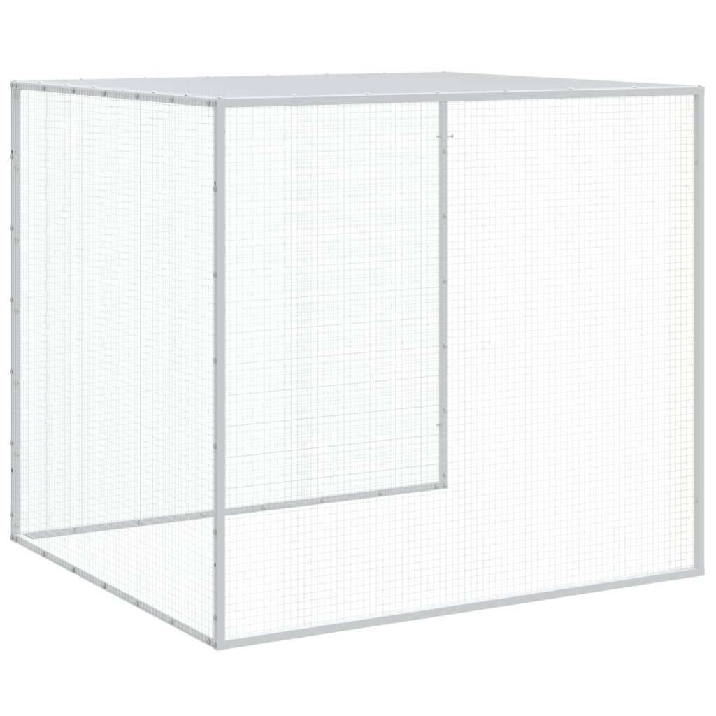 vidaXL Chicken Cage with Roof Anthracite 1003x98x90cm Galvanised Steel 6