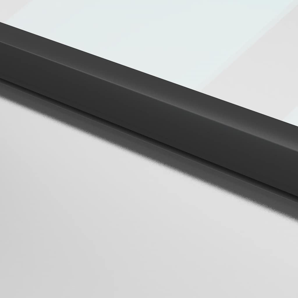 vidaXL Interior Door Slim Black 83x201,5 cm Tempered Glass and Aluminium 6