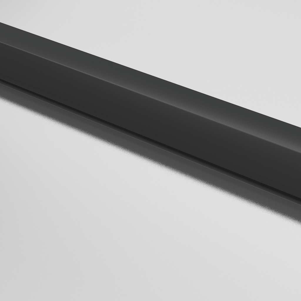 vidaXL Interior Door Slim Black 93x201.5 cm Tempered Glass and Aluminium 6