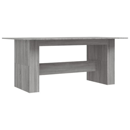 Dining Table 180x90x76 cm Engineered Wood Grey sonoma