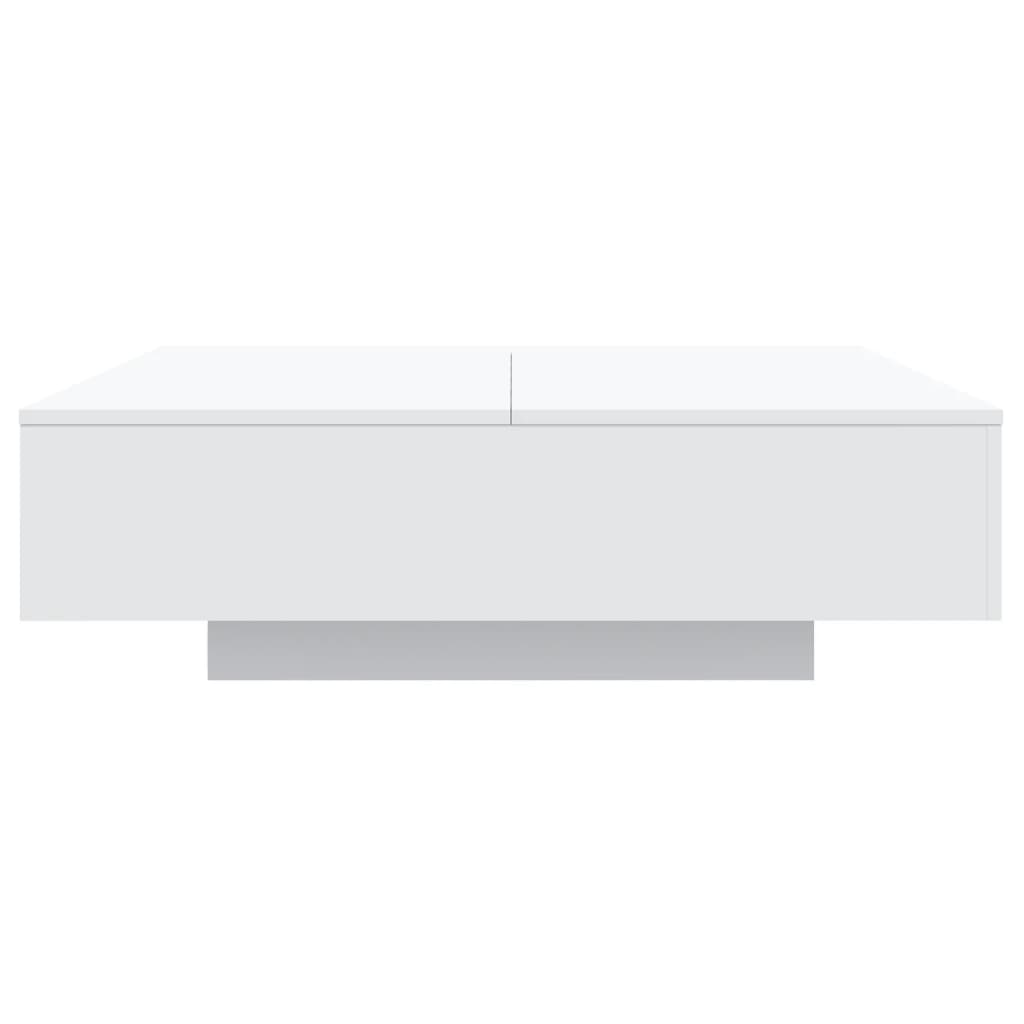 Coffee Table 100x100x31 cm Engineered Wood White