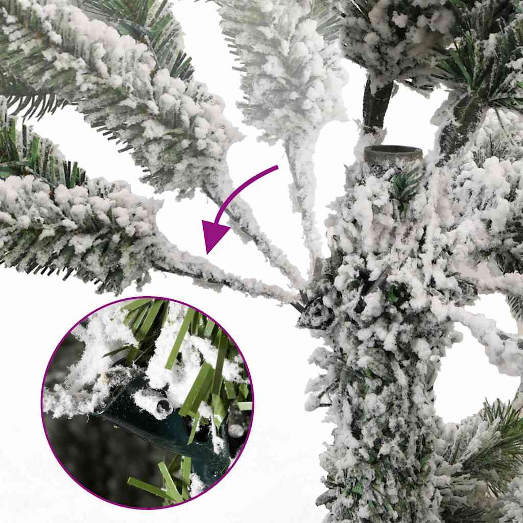 vidaXL Artificial Hinged Christmas Tree 300 LEDs & Ball Set 240 cm 6