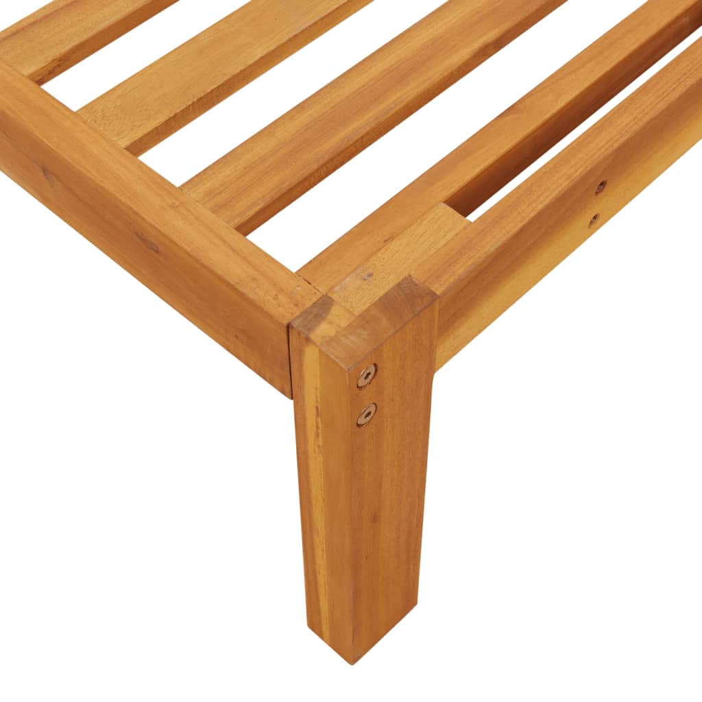vidaXL Garden Pallet Middle Sofas 2 pcs Solid Wood Acacia 6