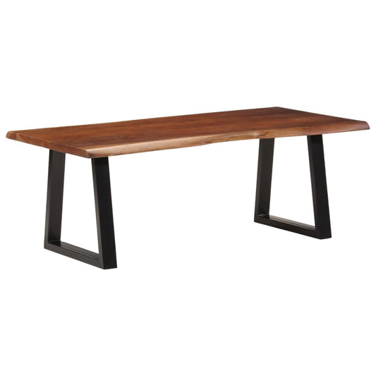 Coffee Table Solid Wood Acacia Honey brown 110 cm 55 cm