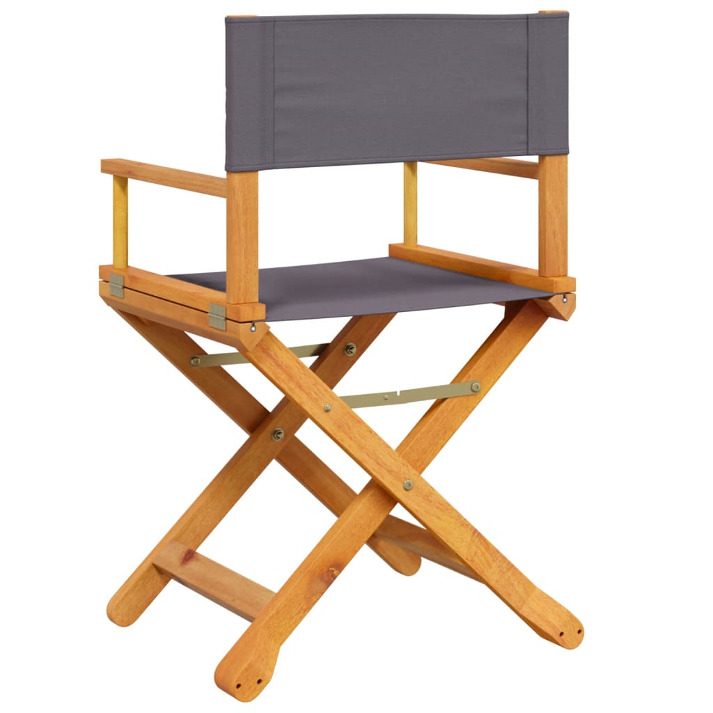 vidaXL 4 Piece Folding Chairs Dark Grey Fabric 6