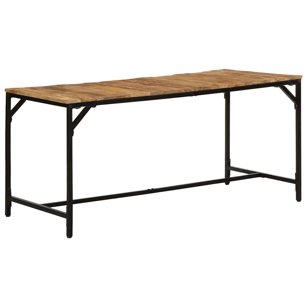vidaXL Dining Table Solid Wood Rough Mango