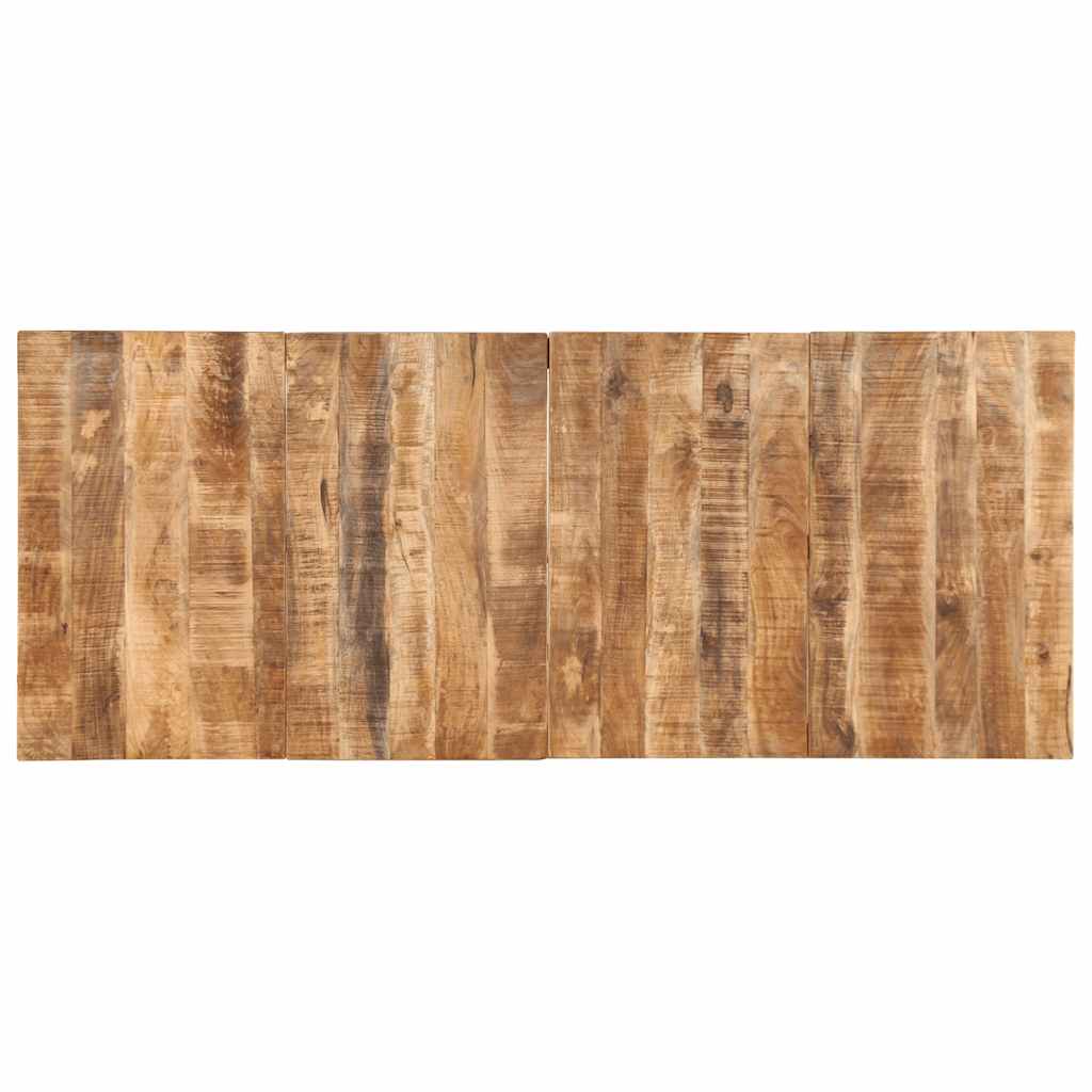 vidaXL Dining Table 220x90x75 cm Solid Wood Rough Mango 6