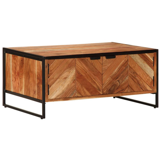 vidaXL Coffee Table 90x55x40 cm Solid Wood Acacia 2