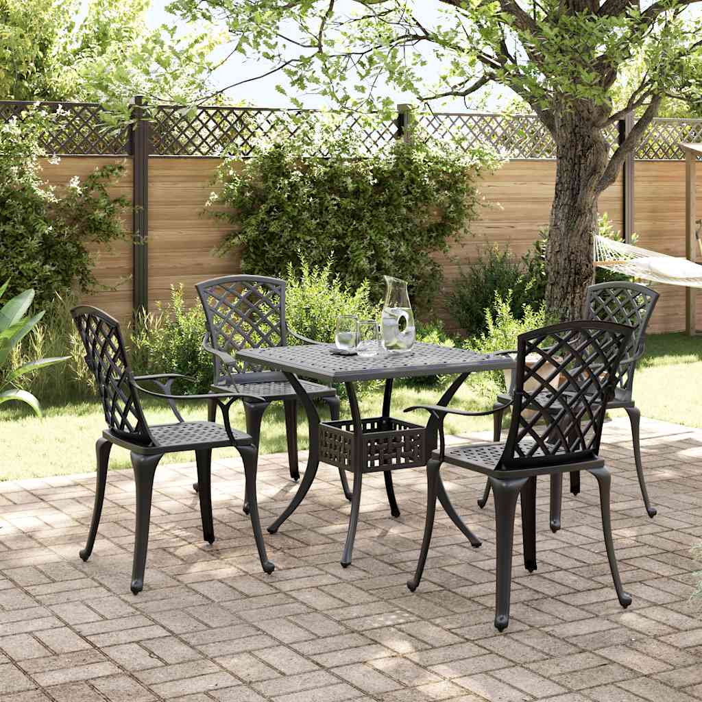 3 Piece Bistro Set Cast Aluminium 4
