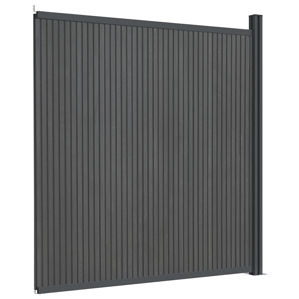 vidaXL Fence Panel WPC Grey 173x186 cm 6