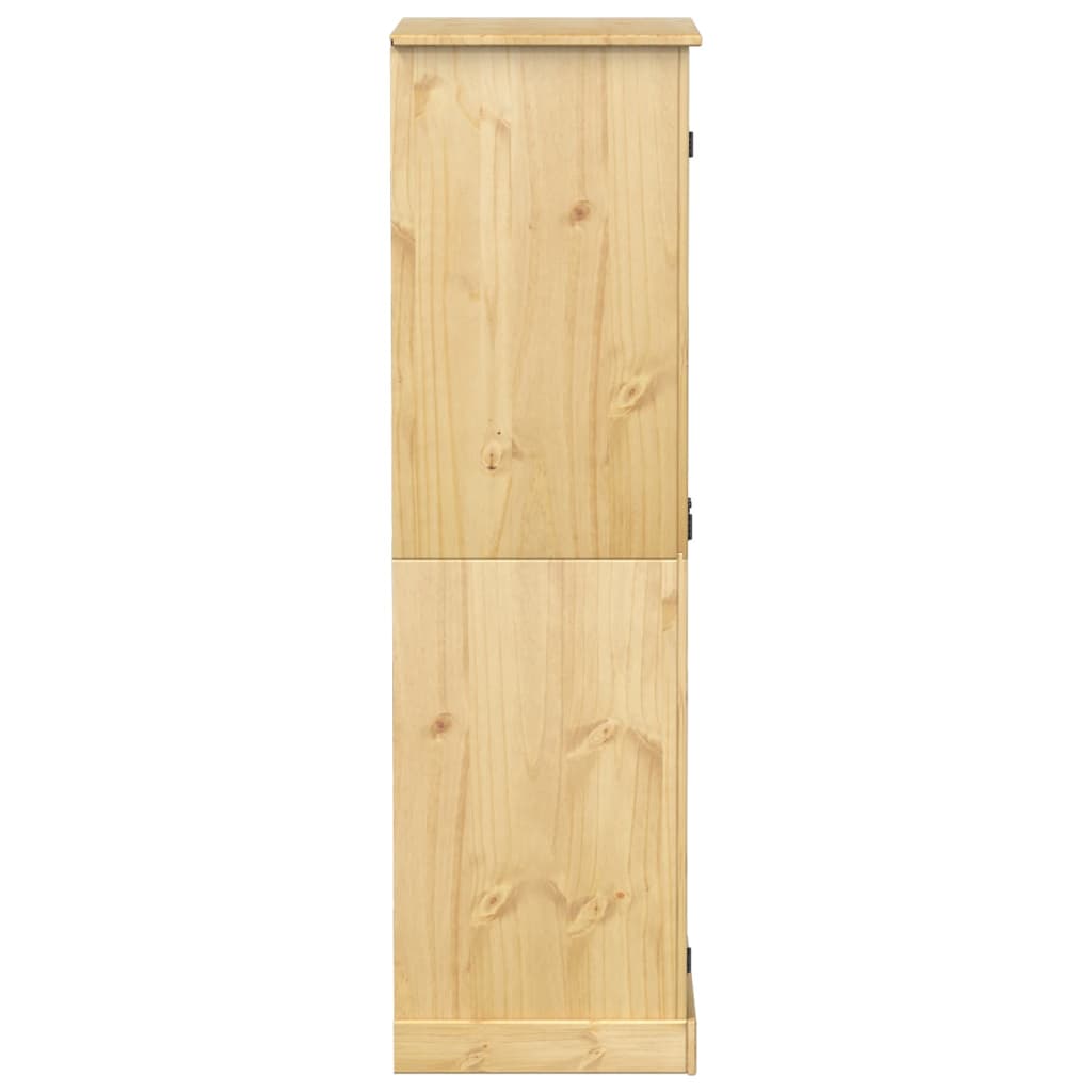 vidaXL Wardrobe "Corona" 76x50x170 cm Solid Wood Pine 6