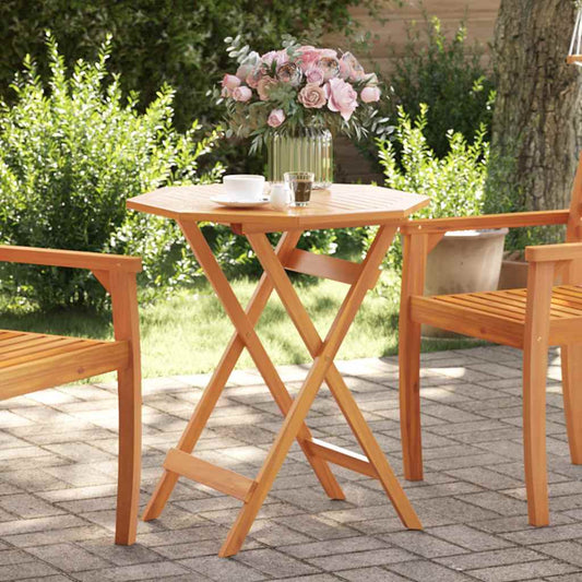 Folding Garden Table Solid Acacia Wood 70 x 75 cm