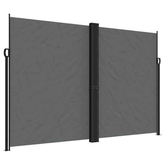 vidaXL Retractable Side Awning Anthracite 220x1200 cm 2